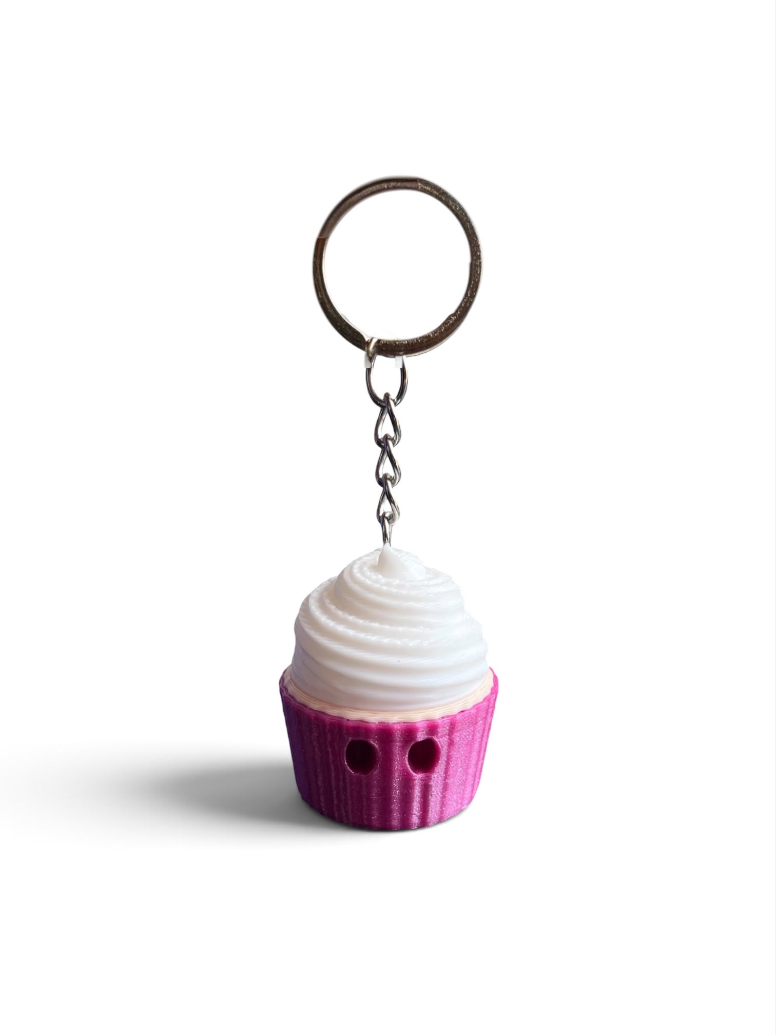Sevimli Cupcake 3D Baskı Anahtarlık