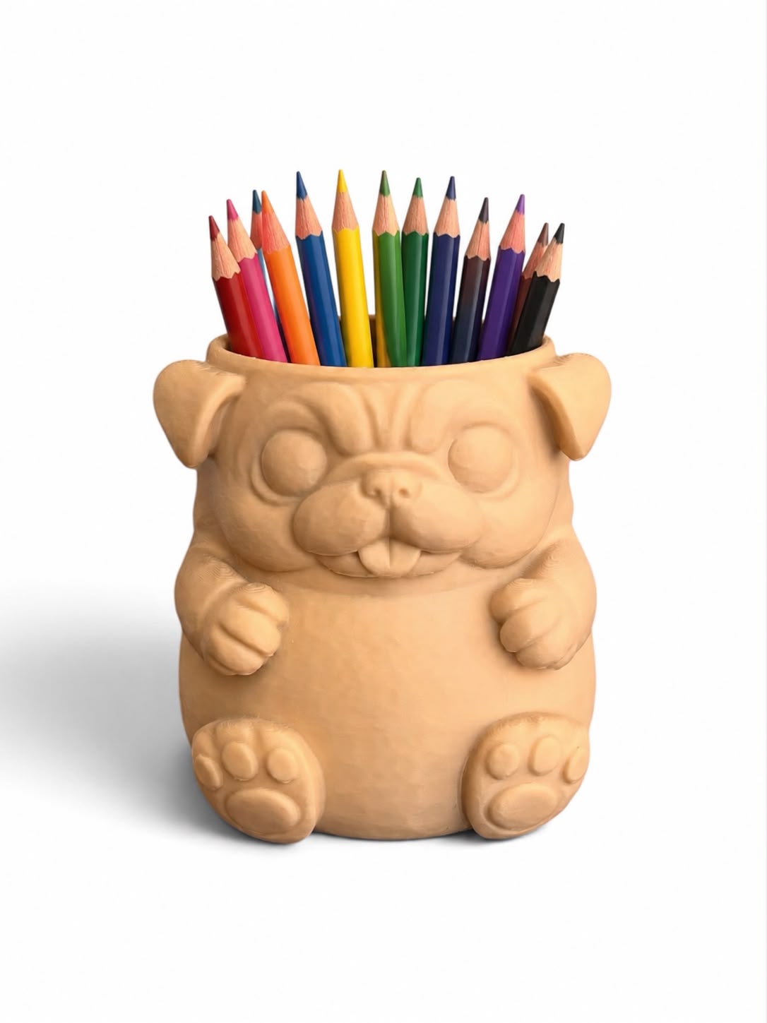 Pug Köpek 3D Baskı Kalemlik