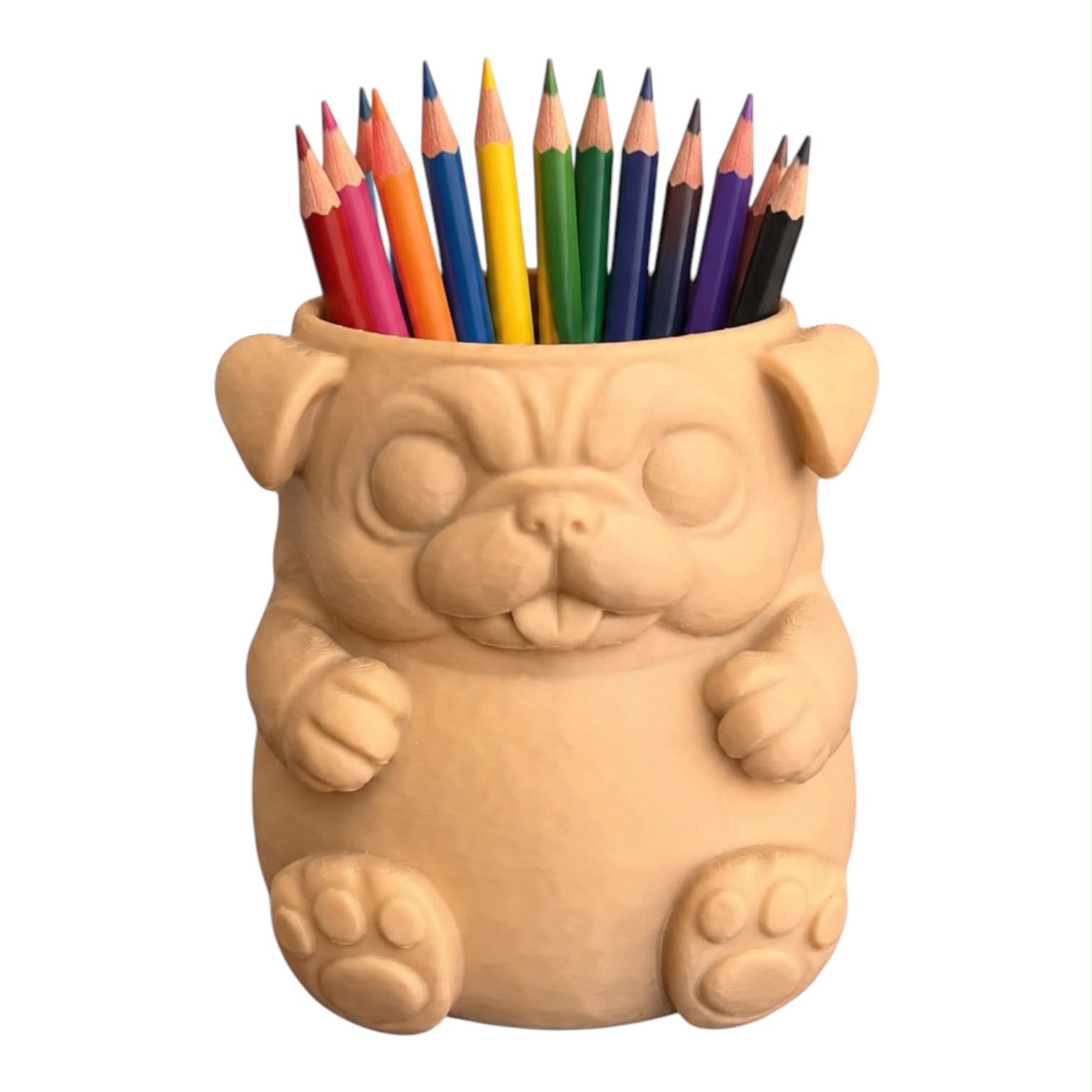 Pug Köpek 3D Baskı Kalemlik