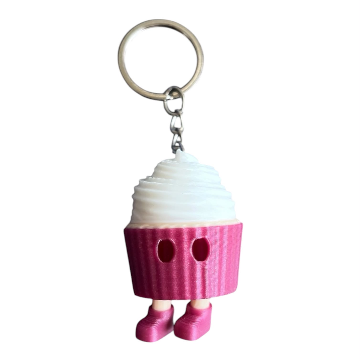 Sevimli Cupcake 3D Baskı Anahtarlık